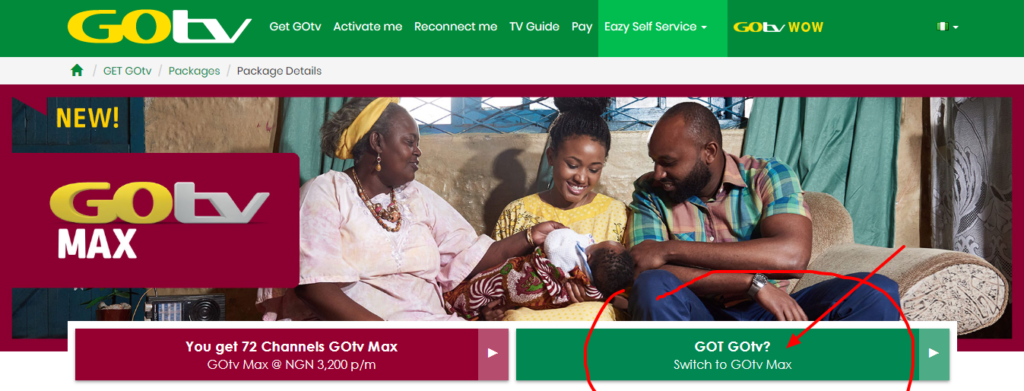 upgrade to gotv max